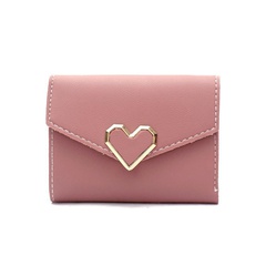 Women'S Solid Color Pu Leather Magnetic Buckle Wallets