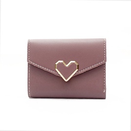 WomenS Solid Color Pu Leather Magnetic Buckle Walletspicture9
