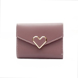 WomenS Solid Color Pu Leather Magnetic Buckle Walletspicture1