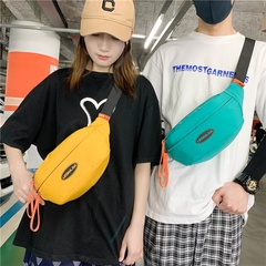 Unisex Fashion Solid Color Oxford Cloth Waist Bags