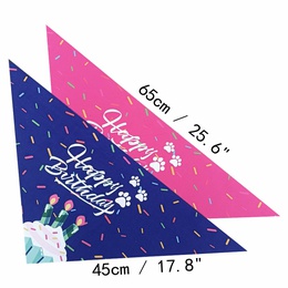 Casual Polyester Birthday Letter Printing pet saliva towel 1 Piecepicture10