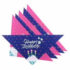 Casual Polyester Birthday Letter Printing pet saliva towel 1 Piece