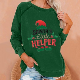 Fashion Letter Polyester Round Neck Long Sleeve Raglan Sleeve Printing Hoodiepicture10