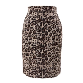 Sexy Leopard Faux Suede KneeLength Skirtspicture21