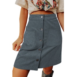 Simple Style Solid Color Polyester Above Knee Skirtspicture12