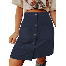 Simple Style Solid Color Polyester Above Knee Skirtspicture32