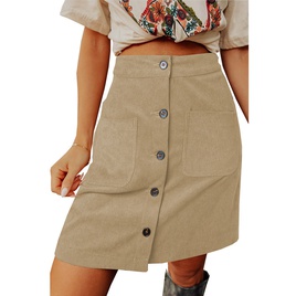 Simple Style Solid Color Polyester Above Knee Skirtspicture37