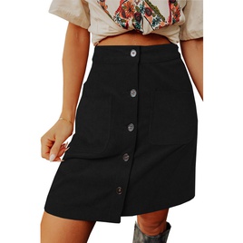 Simple Style Solid Color Polyester Above Knee Skirtspicture44