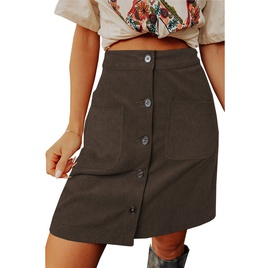 Simple Style Solid Color Polyester Above Knee Skirtspicture48