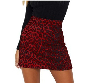 Sexy Leopard Polyester Above Knee Skirtspicture33
