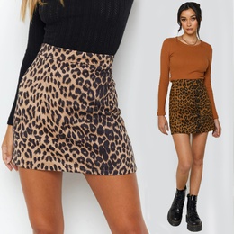 Sexy Leopard Polyester Above Knee Skirtspicture7