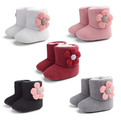 Women'S Fashion Floral Round Toe Booties