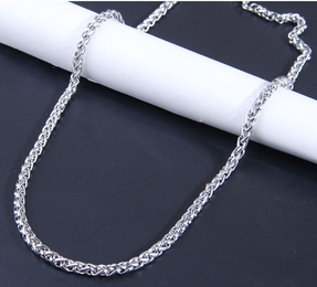 Retro Solid Color Stainless Steel Necklace 1 Piecepicture4