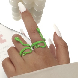 Simple Style Animal Snake Alloy WomenS Open Ring 2 Piece Setpicture7
