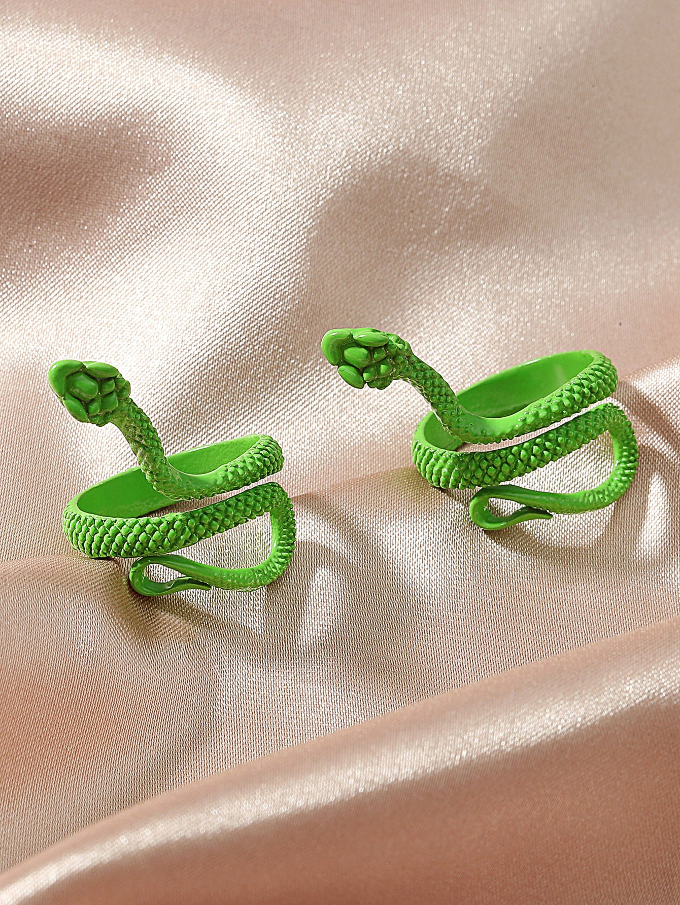 Simple Style Animal Snake Alloy WomenS Open Ring 2 Piece Setpicture4