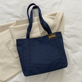 WomenS Basic Solid Color Canvas Shopping bagspicture13