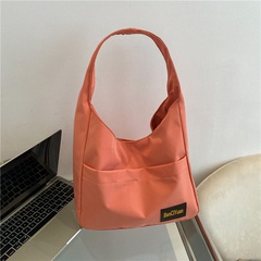 Women'S Medium Summer Spring Oxford Cloth Solid Color Fashion Square Magnetic Buckle Shoulder Bag