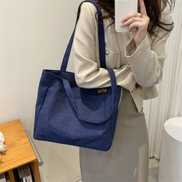 WomenS Basic Solid Color Canvas Shopping bagspicture9