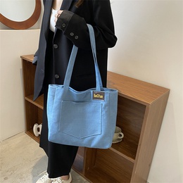 WomenS Basic Solid Color Canvas Shopping bagspicture8
