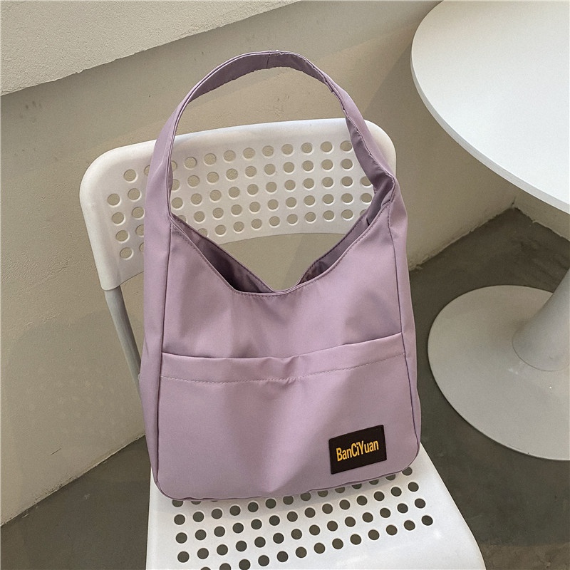 WomenS Basic Solid Color Canvas Shopping bags