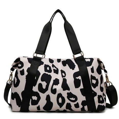 Unisex Fashion Leopard Oxford Cloth Waterproof Travel Bags's discount tags
