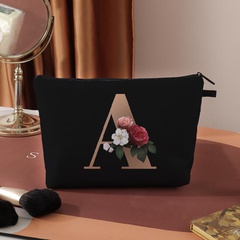 Women'S Medium All Seasons Polyester Flower Fashion Square Zipper Cosmetic Bag