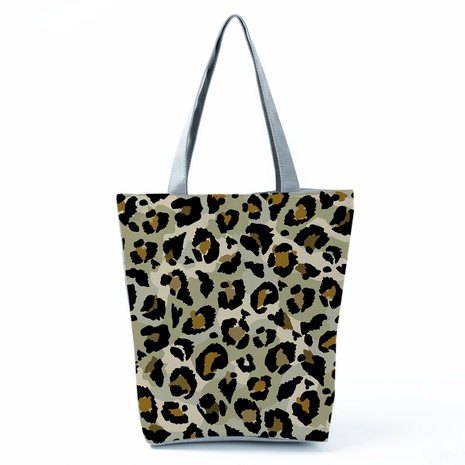 Women'S Fashion Snakeskin Leopard Polyester Shopping bags's discount tags