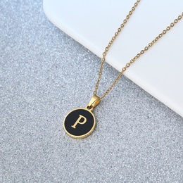 Simple Style Letter Stainless Steel Plating Pendant Necklace 1 Piecepicture4