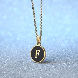 Simple Style Letter Stainless Steel Plating Pendant Necklace 1 Piecepicture11