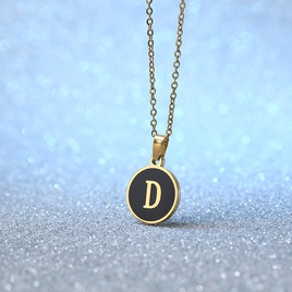 Simple Style Letter Stainless Steel Plating Pendant Necklace 1 Piecepicture9
