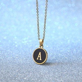 Simple Style Letter Stainless Steel Plating Pendant Necklace 1 Piecepicture6
