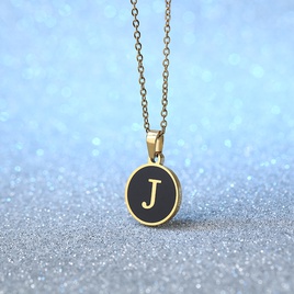 Simple Style Letter Stainless Steel Plating Pendant Necklace 1 Piecepicture15