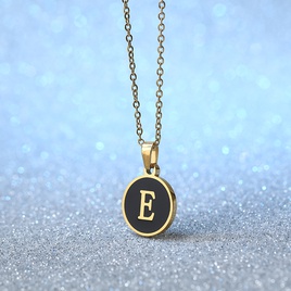 Simple Style Letter Stainless Steel Plating Pendant Necklace 1 Piecepicture10