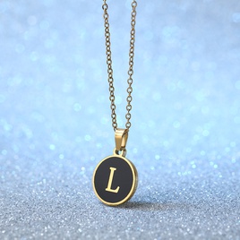 Simple Style Letter Stainless Steel Plating Pendant Necklace 1 Piecepicture17