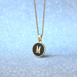 Simple Style Letter Stainless Steel Plating Pendant Necklace 1 Piecepicture18
