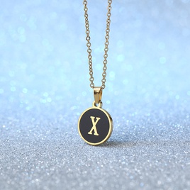 Simple Style Letter Stainless Steel Plating Pendant Necklace 1 Piecepicture29