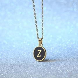 Simple Style Letter Stainless Steel Plating Pendant Necklace 1 Piecepicture31