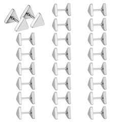 Simple Style Triangle Stainless Steel Plating Ear Studs 1 Pair