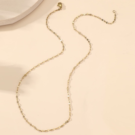 Simple Style Sequins Geometric Stainless Steel Polishing Necklace 1 Piece's discount tags