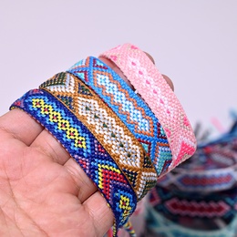 Retro Constellation cotton thread Knitting Unisex Bracelets 1 Piecepicture10