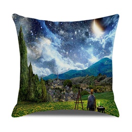 Fashion Oil Painting Linen Pillow Casespicture10