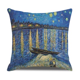 Fashion Oil Painting Linen Pillow Casespicture20