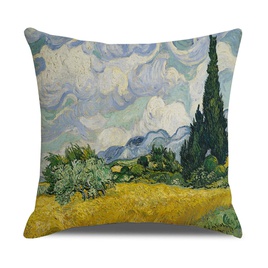 Fashion Oil Painting Linen Pillow Casespicture32