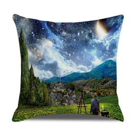 Fashion Oil Painting Linen Pillow Casespicture18