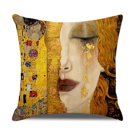 Fashion Oil Painting Linen Pillow Casespicture30