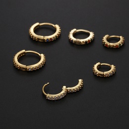 Fashion Round Copper Inlay Zircon Nose Ring 1 Piecepicture10