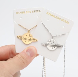 Retro Universe Stainless Steel Plating Pendant Necklacepicture7