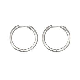 Simple Style Circle Sterling Silver Plating Earrings 1 Pairpicture7