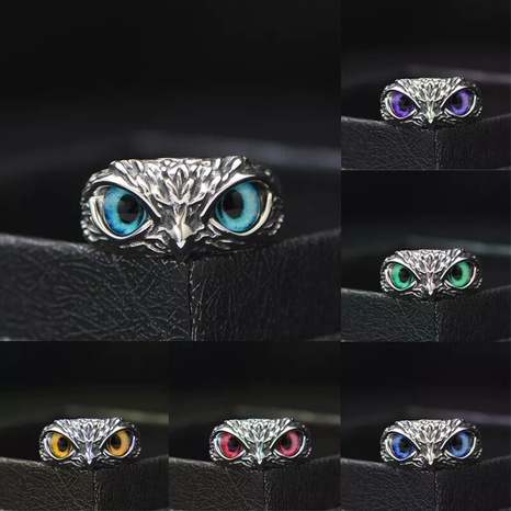 Retro Owl Alloy Plating Unisex Rings 1 Piece's discount tags