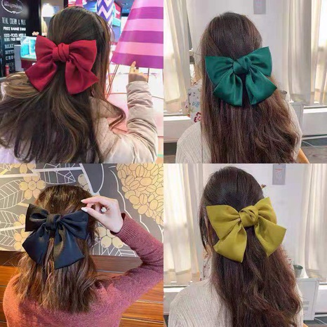 Korean Style Bow Knot Cloth Hair Clip Hair Tie 1 Piece's discount tags